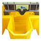 Vasca di stoccaggio e contenimento in polietilene con supporto per travaso <br>Capacità: 1100 L